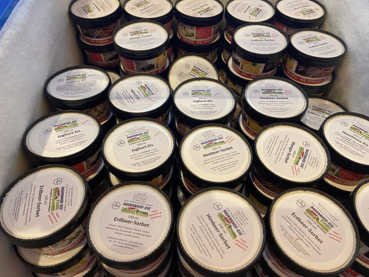 Bauernhof-Eis vom Stanglhof aus Hörlkofen